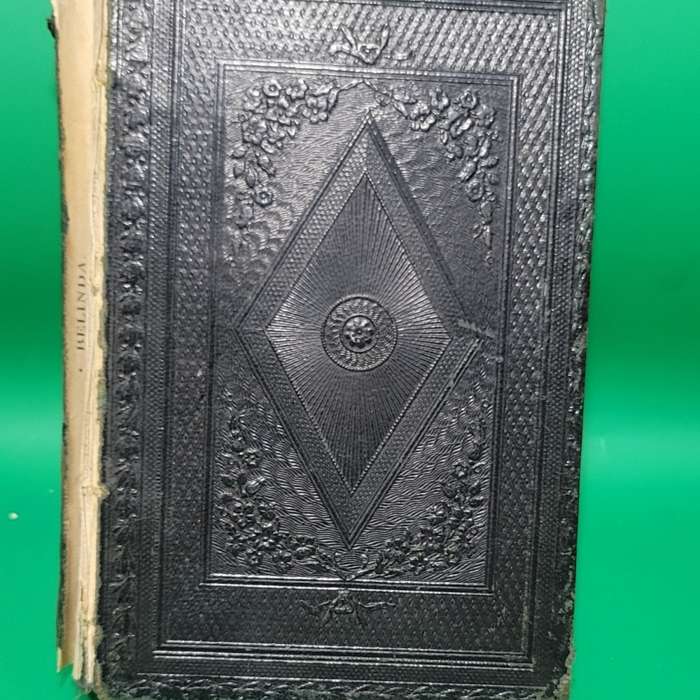 1775-1851 Antique  Black Embossed Book~ A GIFT OF FRIENDSHIP